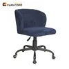 Leisure Office Chair Executive Fabric Swivel Task Computer Desk Chair Armless for Home Office Studio