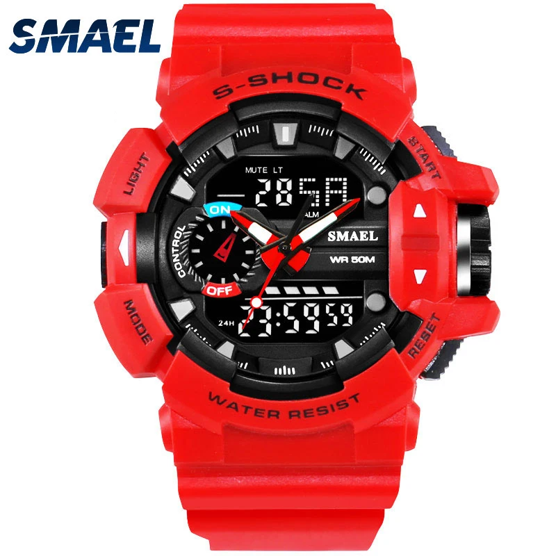 

SMAEL 1436 mens sports watch army watch, Black;gold