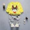 Hao Baby Casual Outfits Boys And Girls Spring Cotton 1-4 Years Old Baby Suit Clothes Girl Set