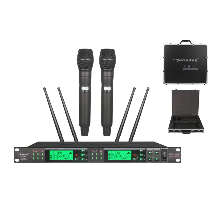 

Professional pll uhf wireless microphone with 200 frequencies to select