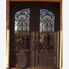 SEN-D197 Arch Top Wrought Iron Entry Door