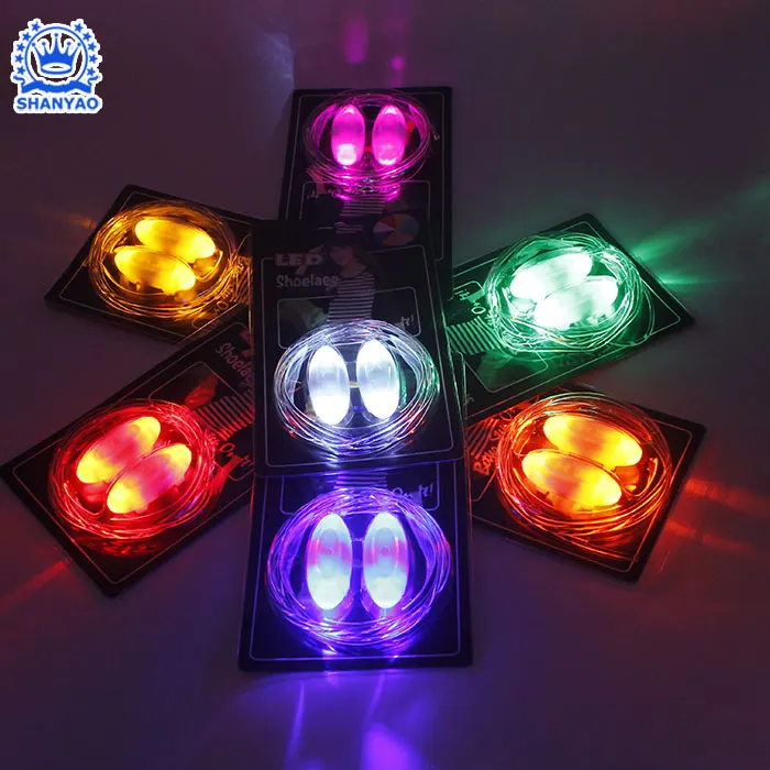Hot Sale Led Luminous Shoelace Shoe Lace For Led Shoe Tie Night Cycling