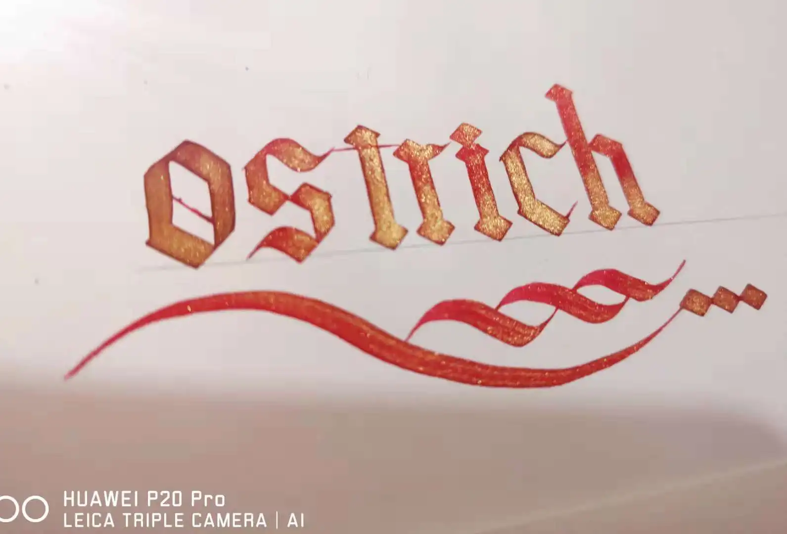 Vivid Color Shimmering Ink for Fountain Pen and Dip Pen