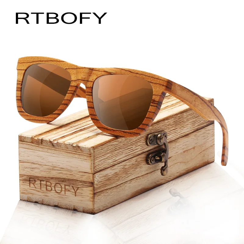 

RTBOFY 2019 brand women shades sunglasses bamboo polarized sun glasses for wholesales, Custom colors
