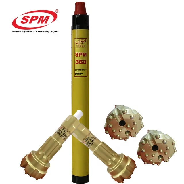 
SPM360 165mm 178mm borehole DTH oil drilling bits tools for DHD360 High air pressure rock dth hammer button bits and bits 