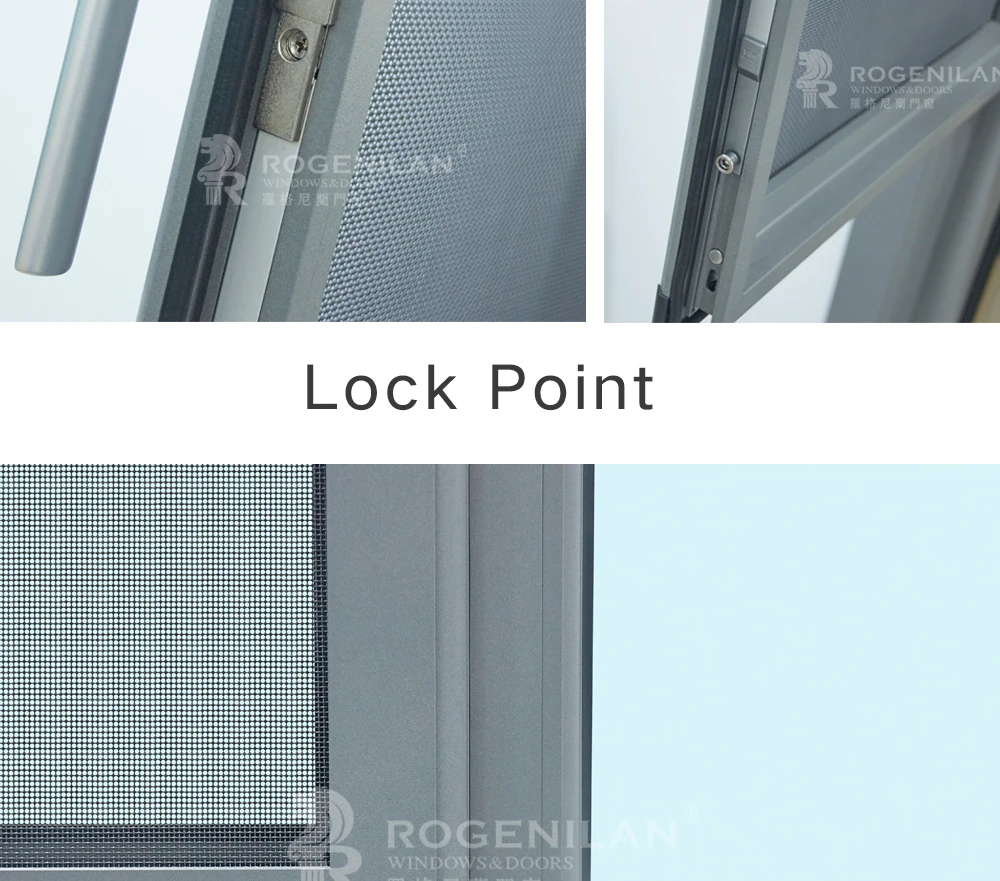 ROGENILAN 100 series New thermal break style casement windows with germany hardware