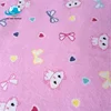 Fleece pajamas fabric highweight baby diaper fleece flannel Hebei textile