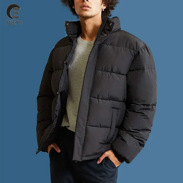 

2020 New Fashion hot sale reasonable price fashionable stylish winter cotton puffer jacket long sleeve for men, Black;as picture or can be customized