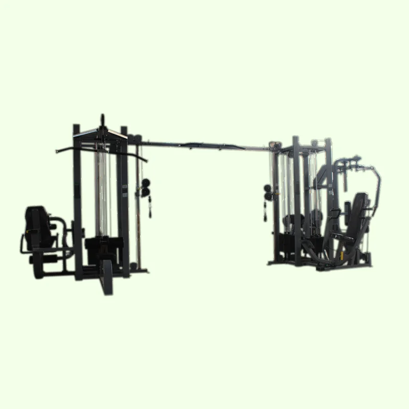 

8 person station Commercial Fitness gym Equipment exercise Multifunctional 3D smith Machine, Optical