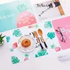 restaurant table mats CMYK printing paper placemat