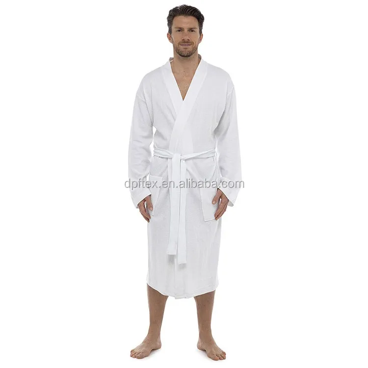 

waffle Kimono Spa Bath Robes, WHITE Bathrobe NEW!!! Unisex