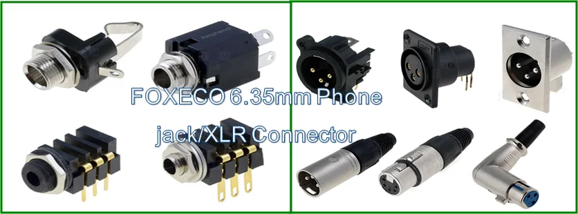 6.35mm phone jack XLR