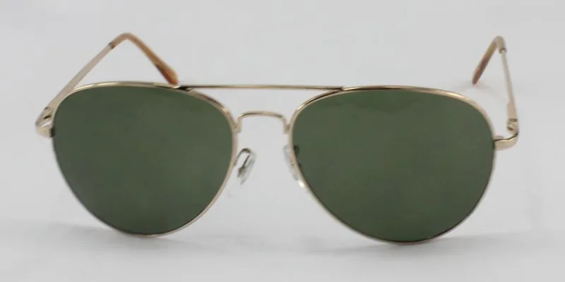 Good Quality Custom G15 Green Lenses Pilot Sunglasses 2017 Metal ...