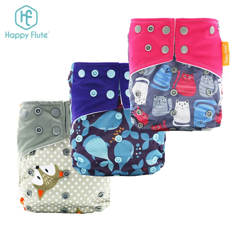 

Happy flute baby cloth diaper reusable nappies Super soft sleepy diapers, N/a