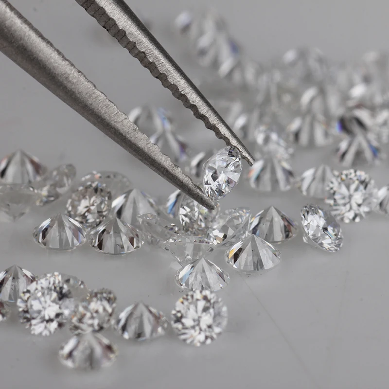 

1.5mm round small size cvd diamond rough seeds well polished hpht lab diamond price