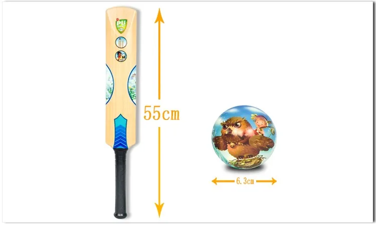 wholesale heat transfer printing PU Bat Cricket for children