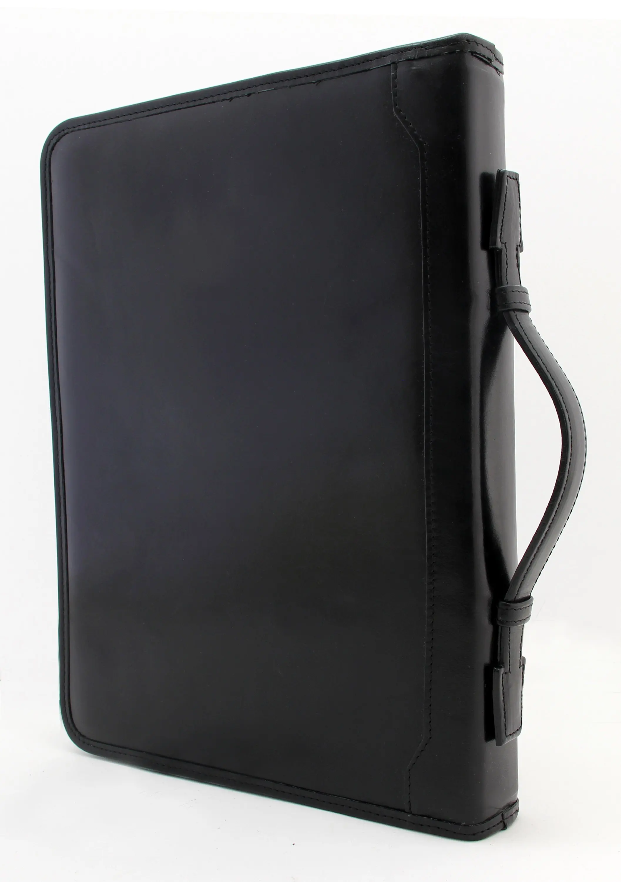 Faux Leather 2 O Rings Binder Folder Portfolio Organizer With Handles