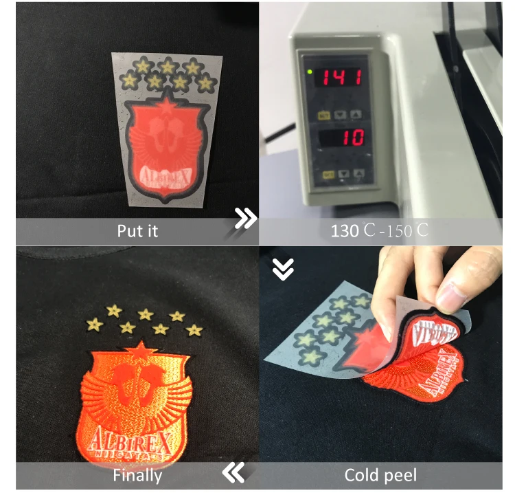 2019 hot sale Transfers Soccer Sports 3D Flock/Flcoking Label Patches For Clothing Accessories 