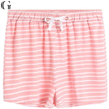 pink striped shorts