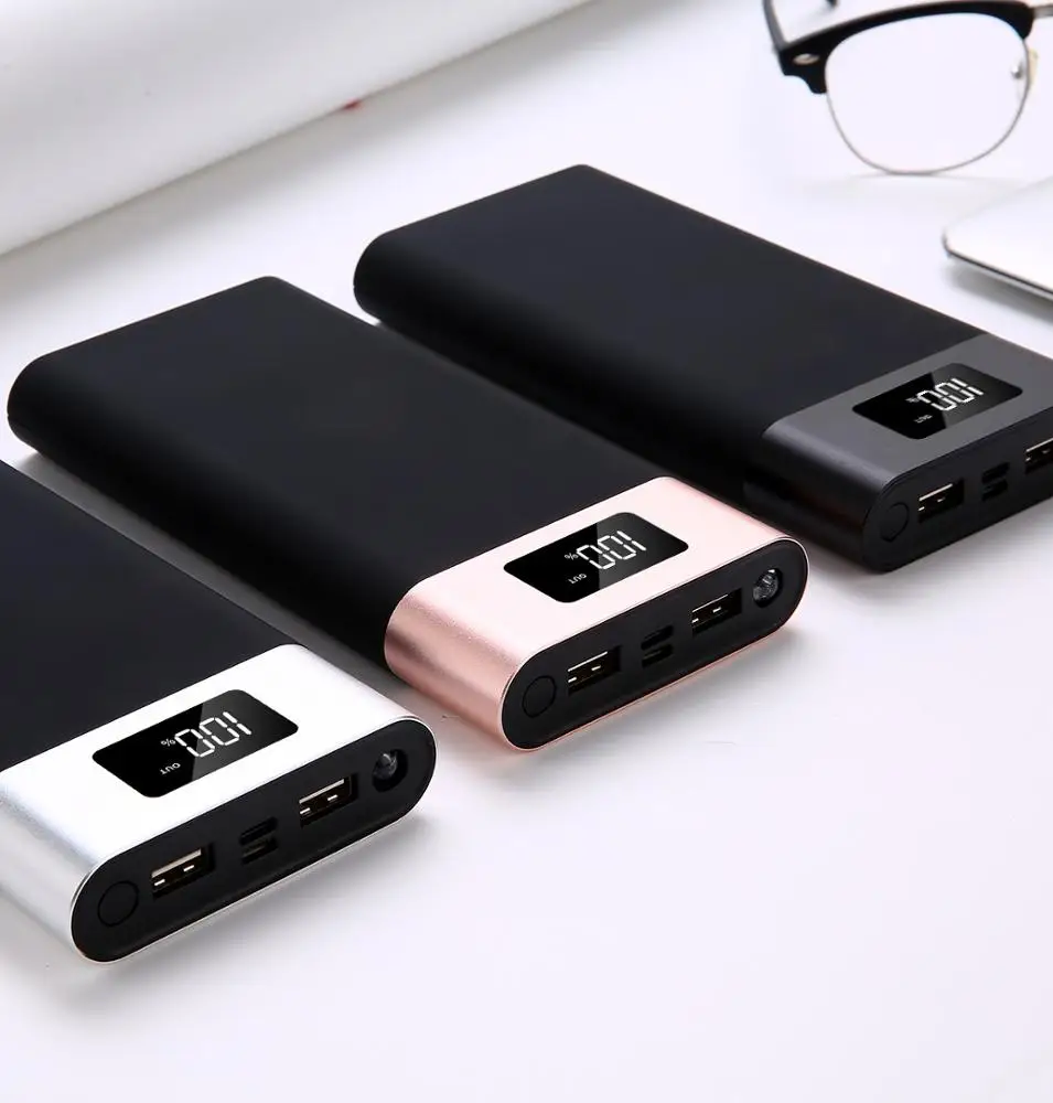 New Ultra-thin Metal Case mobile power bank for samsung power bank 30000mah Aluminum mobile power bank