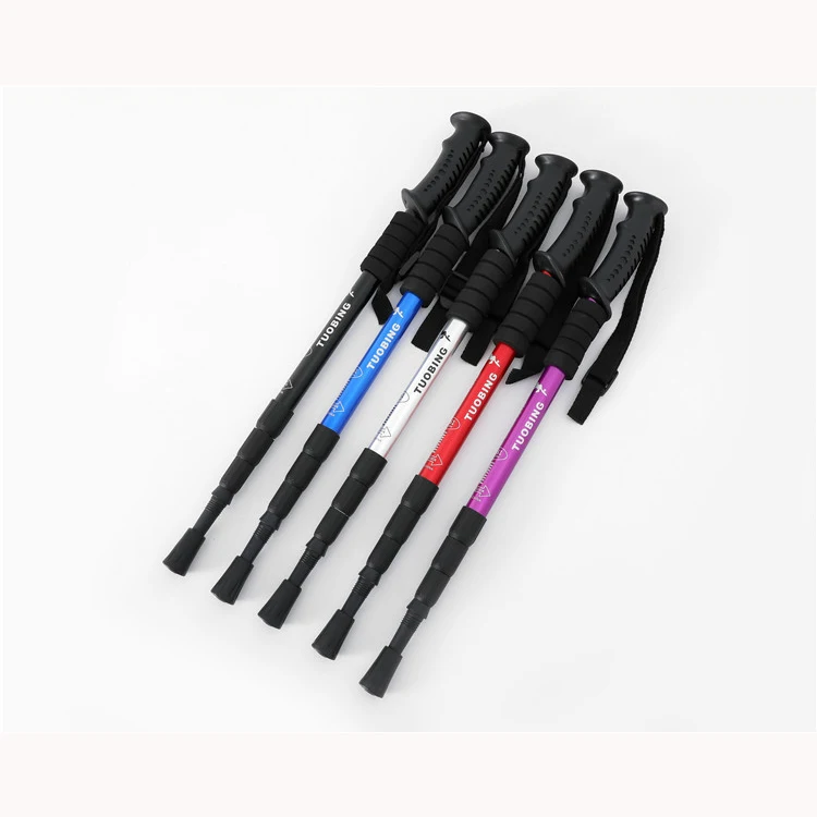 6061aluminum Outdoor Mountain Climbing Stick Adjustable Hiking Or
