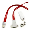 3 in 1 Lanyard Cable, 86cm Long USB Charging Line, USB to Dual Sided Plug Lighting Android and TYPE C Promotion Gift