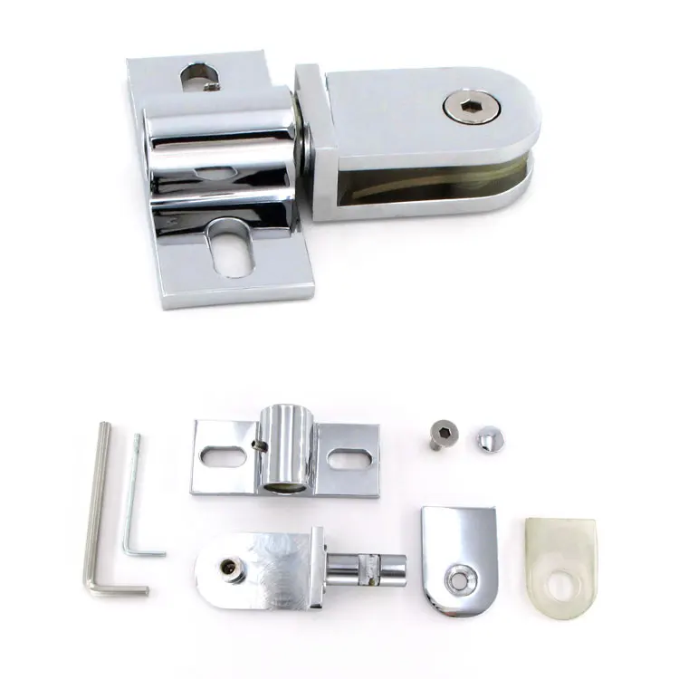 Brass Invisible Glass Floor Hinge Concealed Swivel Parallel Rotating