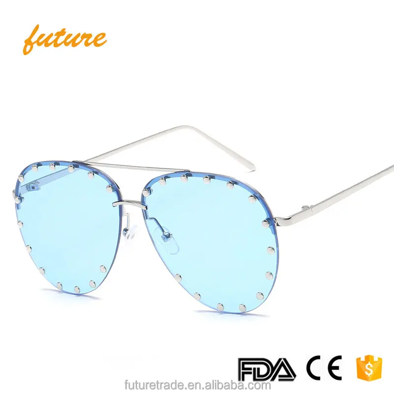 

J66183 Fashion Trend Galas De Sol Metal Frame Sun Glasses CE Italy Design Sunglasses 2019 Women, Gold;black;gradual tea;blue;pink;red;green