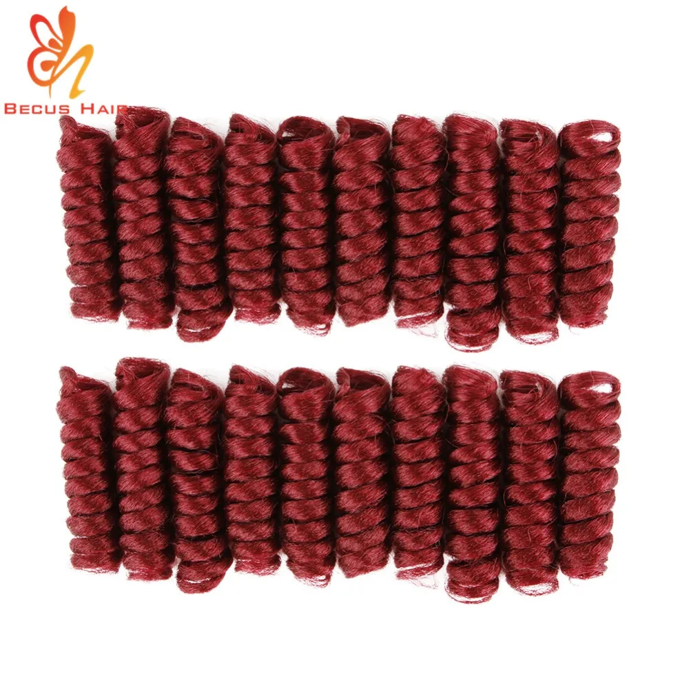 20 Inch Curly Braids Synthetic Crochet Braids With Marley Hair