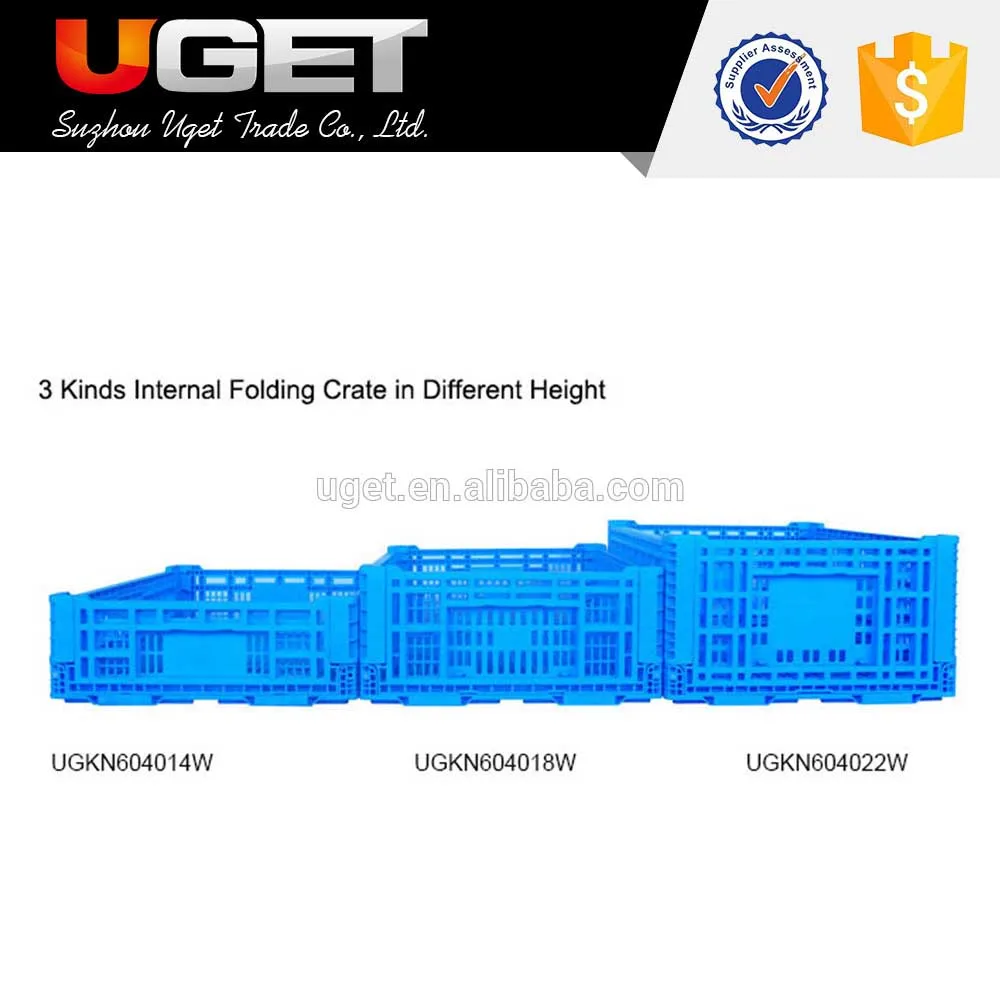 
New product folding tomato storage plastic moving collapsing crate for sale 
