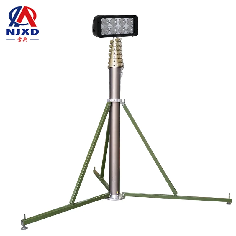 5m tripod built-in cable telescopic lighting mast 