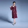 Buying online New fashion classic lady elegant printing sexy long cheongsam