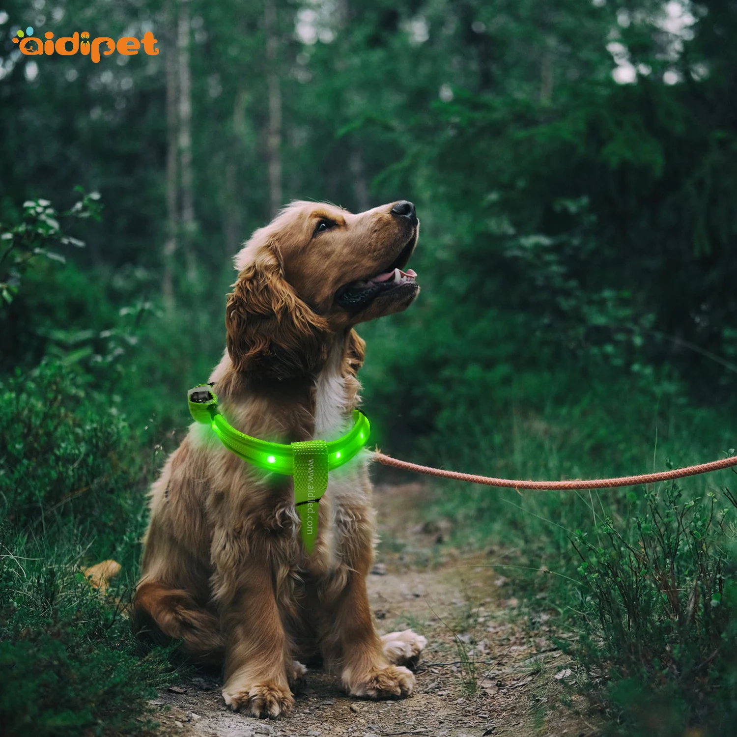 product-personalized Custom Adjustable pet reversible led dog harness from China Manufacturer-AIDI-i
