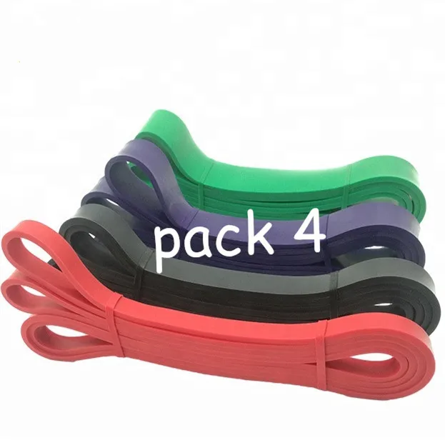 

Factory Direct Sales yoga gym workout band fitness for exercise resistance loop bands, Red/black/purple/green