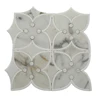 Calacatta Water Jet Marble Mosaic Tile For Sale