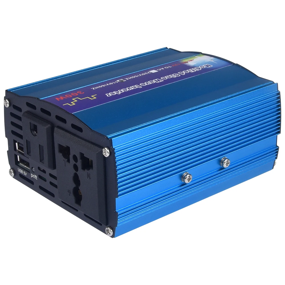 太阳能逆变器离网 300 w 额定功率 dc12 v 至 ac 220 数字显示修改