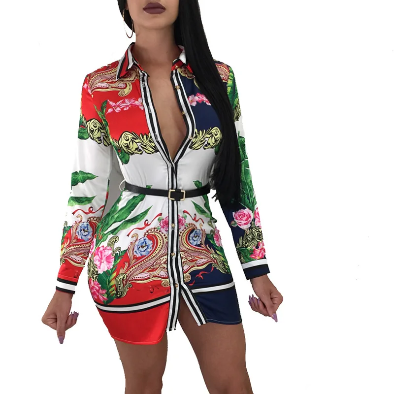 

Hot selling African Style Long Sleeve Women Slim Short Dress, N/a
