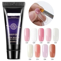 

Wholesale UV Gel Nail Extension Brush Quick Building Crystal Glue 9 colors Nail Tips Mold Nail UV Lamp Kit
