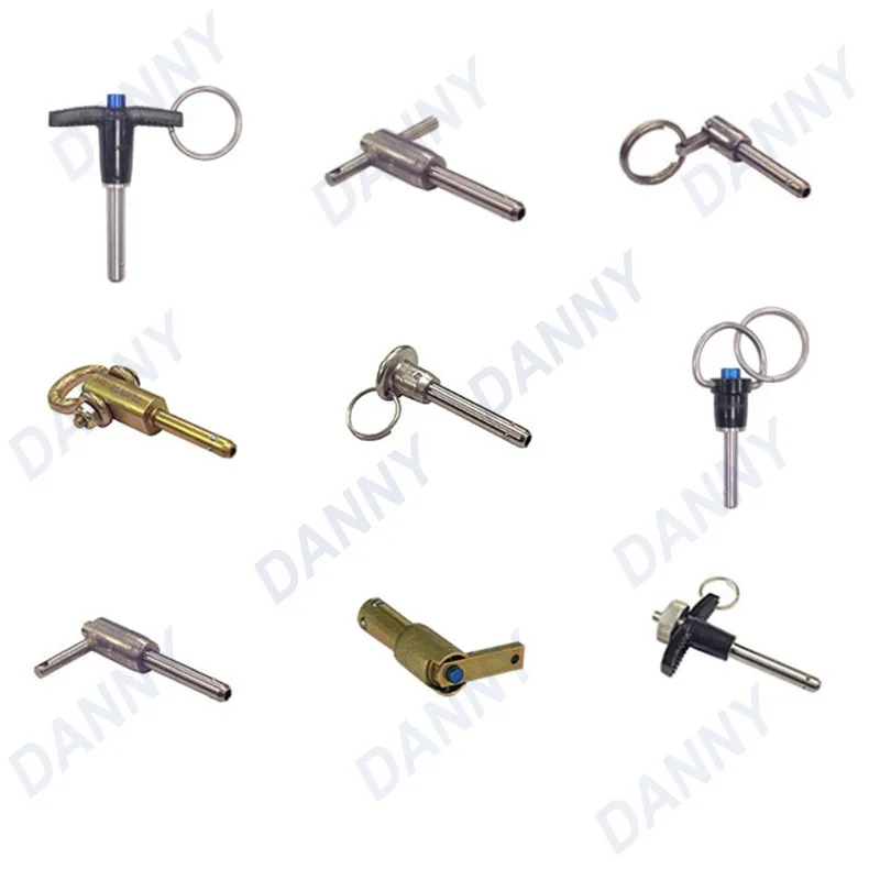 High Pression Ss304 Quick Release Ball Lock Pin Round Head With Cable