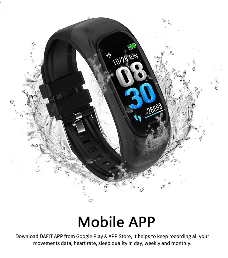 Fitness Tracker Nfc Smart Armband Met Gezonde Hartslag Smart Armband