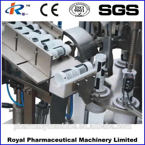 
NF-60Z Factory Price Shanghai Manufacturers Ointment Super Glue Aluminum Plastic Laminated Small Automatic Tube Filling Machine 