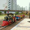 GMKP-102 amusement children rides park games electric cartoon track train for sale