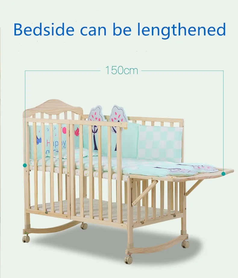 Home & Garden Furniture Baby Wood Model Crib Portable Mini Cheap Reborn