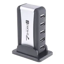 NEW USB 7-Port HUB Powered +AC Adapter Cable High-Speed