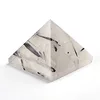 Natural Black Tourmaline Quartz Crystal Engraved Pyramid Crystal Pyramids