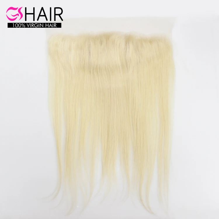 

GS Hot Selling 4*13 #613 unprocessed Brazilian Straight Blonde lace frontal closure virgin hair for women