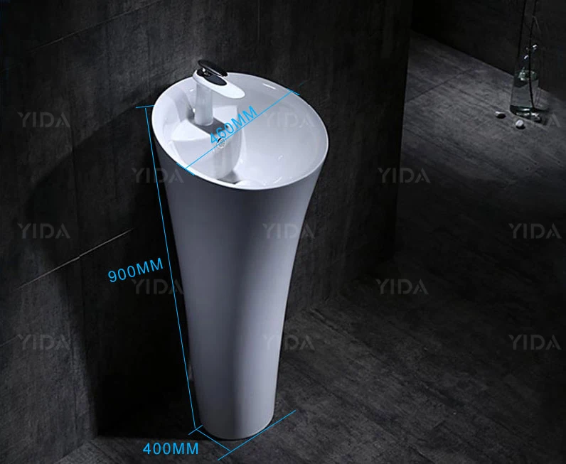 China Supplier High Quality Corner Shower Room/Outdoor Sinks, Ceramic Standing Hand Wash Pedestal Sinks