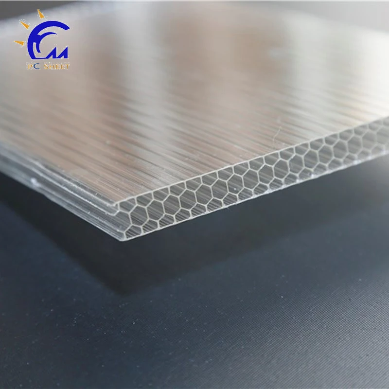 
plastic Polycarbonate honeycomb core board pc sheet 