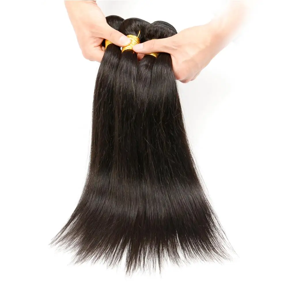 

Can Be Ironed And Dyed Raw Virgin Indian Temple Human Hair, Best Straight Wave Human Hair Bundle, Natural color;other colors are available