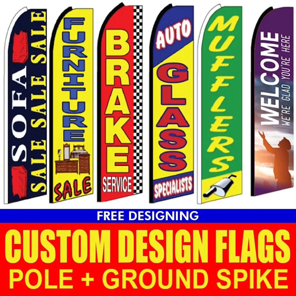 Buy 15 double sided Full Color Custom Tall Swooper ...